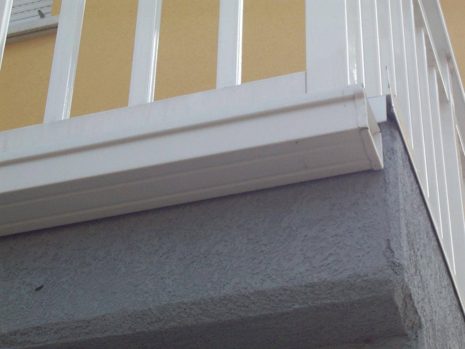 Gouttière G200 de Dal'Alu pour balcon, Herrlisheim - Mey'er Herrlisheim, alsace, Bas Rhin