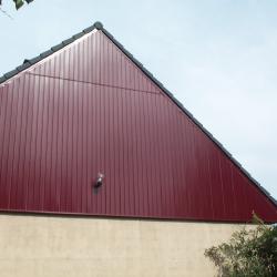 Bardage mural pignon, aluminium  Dal'Alu, Haguenau - Mey'er Herrlisheim, alsace, Bas Rhin