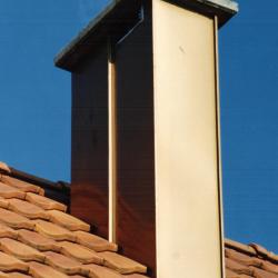 Habillage de cheminée aluminium  Dal'Alu, Haguenau - Mey'er Herrlisheim, alsace, Bas Rhin