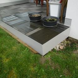 Habillage dalle sur plot, Strasbourg, aluminium  Dal'Alu - Mey'er Herrlisheim, alsace, Bas Rhin