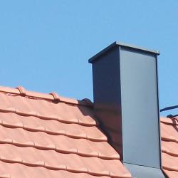 Habillage de cheminée aluminium  Dal'Alu, SHerrlisheim - Mey'er Herrlisheim, alsace, Bas Rhin