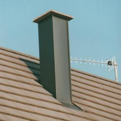 Habillage de cheminée aluminium  Dal'Alu, Strasbourg - Mey'er Herrlisheim, alsace, Bas Rhin