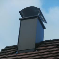 Habillage de cheminée aluminium  Dal'Alu, Strasbourg - Mey'er Herrlisheim, alsace, Bas Rhin