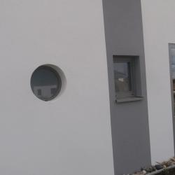 Tablette de fenêtre avec about, Strasbourg, aluminium  Dal'Alu - Mey'er Herrlisheim, alsace, Bas Rhin