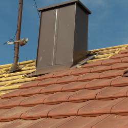 Habillage de cheminée double aluminium  Dal'Alu, Strasbourg - Mey'er Herrlisheim, alsace, Bas Rhin